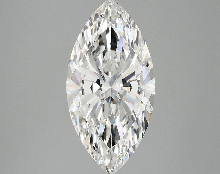 3.09 Carat Marquise Shaped Ideal Cut VVS2 IGI Certified Lab Grown Diamond