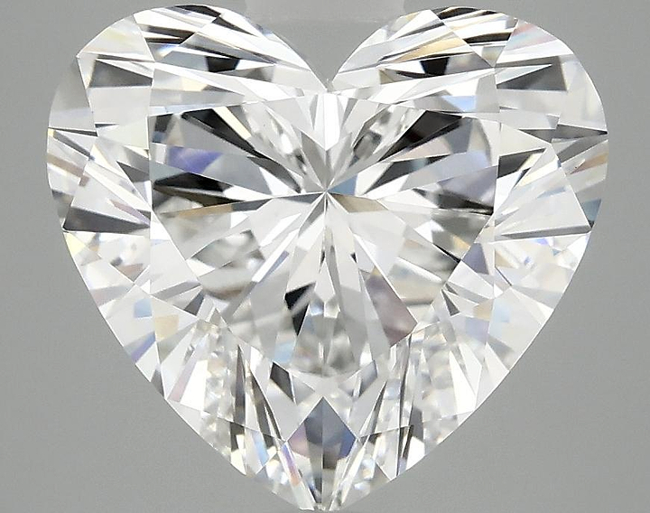 4.02 Carat Heart Shaped Ideal Cut VVS2 IGI Certified Lab Grown Diamond