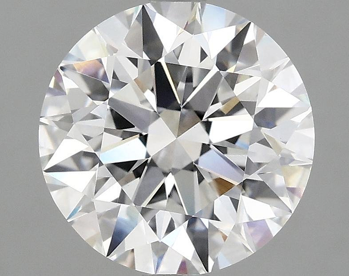 3.07 Carat Round Shaped Excellent Cut VVS2 IGI Certified Lab Grown Diamond