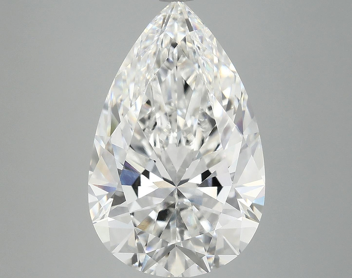 7.37 Carat Pear Shaped Ideal Cut VVS2 IGI Certified Lab Grown Diamond