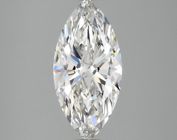 2.06 Carat Marquise Shaped Excellent Cut VVS2 IGI Certified Lab Grown Diamond