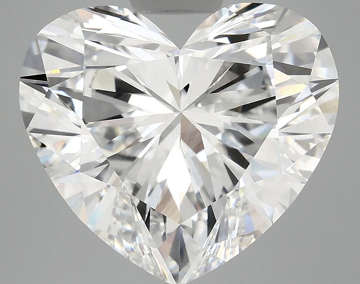 6.05 Carat Heart Shaped Ideal Cut VVS2 IGI Certified Lab Grown Diamond