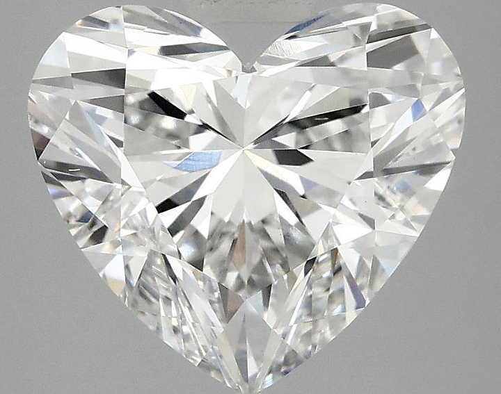 3.09 Carat Heart Shaped Ideal Cut VS2 IGI Certified Lab Grown Diamond