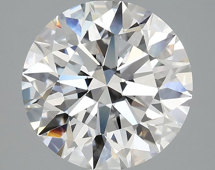 3.08 Carat Round Shaped Excellent Cut VVS2 IGI Certified Lab Grown Diamond