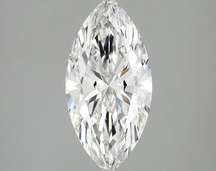 2.07 Carat Marquise Shaped Excellent Cut VVS2 IGI Certified Lab Grown Diamond