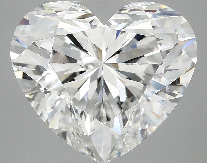5.1 Carat Heart Shaped Ideal Cut VVS2 IGI Certified Lab Grown Diamond