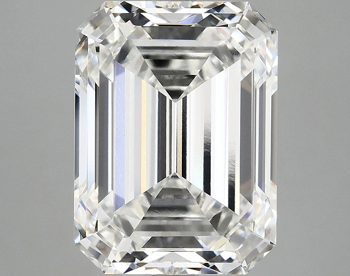 7.18 Carat Emerald Shaped Excellent Cut VVS2 IGI Certified Lab Grown Diamond