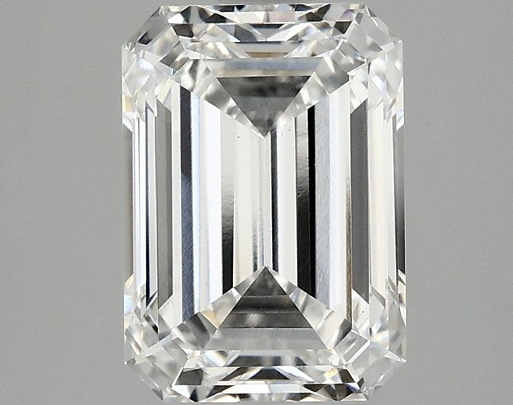 2.57 Carat Emerald Shaped Ideal Cut VVS2 IGI Certified Lab Grown Diamond