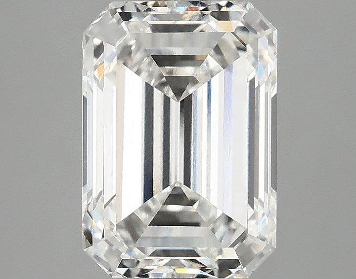 2.98 Carat Emerald Shaped Ideal Cut VVS2 IGI Certified Lab Grown Diamond