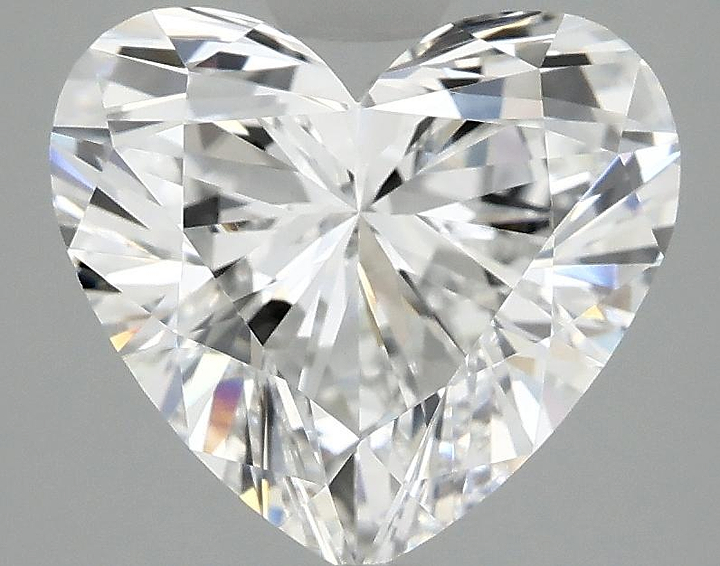 2.98 Carat Heart Shaped Ideal Cut VVS2 IGI Certified Lab Grown Diamond