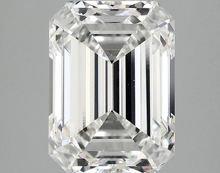 3.08 Carat Emerald Shaped Excellent Cut VVS2 IGI Certified Lab Grown Diamond