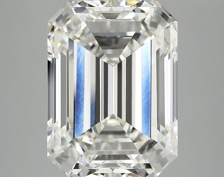 5.77 Carat Emerald Shaped Excellent Cut VVS2 IGI Certified Lab Grown Diamond