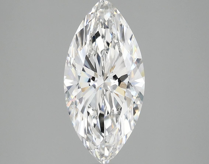 2.07 Carat Marquise Shaped Excellent Cut VVS2 IGI Certified Lab Grown Diamond