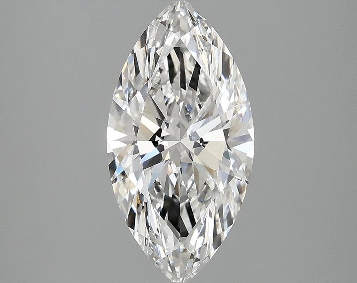 2.06 Carat Marquise Shaped Ideal Cut VVS2 IGI Certified Lab Grown Diamond