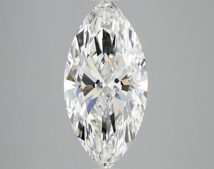 3.01 Carat Marquise Shaped Excellent Cut VVS2 IGI Certified Lab Grown Diamond