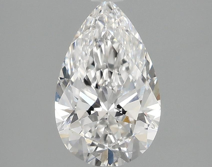 1.5 Carat Pear Shaped Ideal Cut VVS2 IGI Certified Lab Grown Diamond