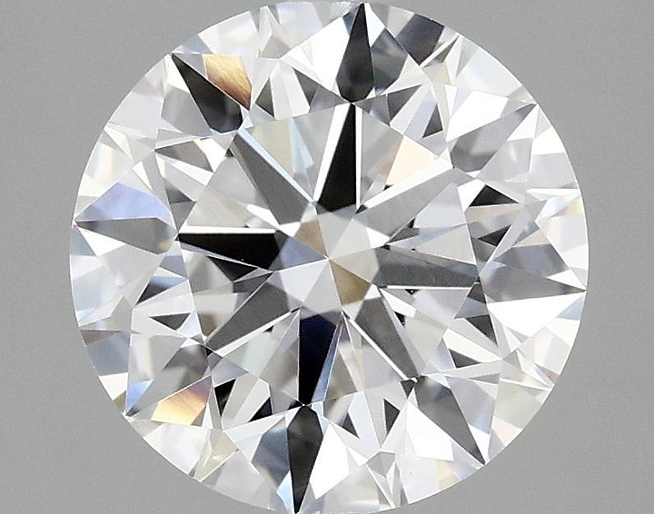 3.09 Carat Round Shaped Ideal Cut VVS2 IGI Certified Lab Grown Diamond