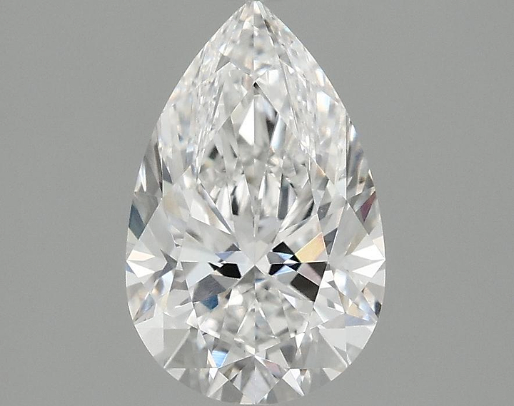 1.58 Carat Pear Shaped Ideal Cut VVS2 IGI Certified Lab Grown Diamond