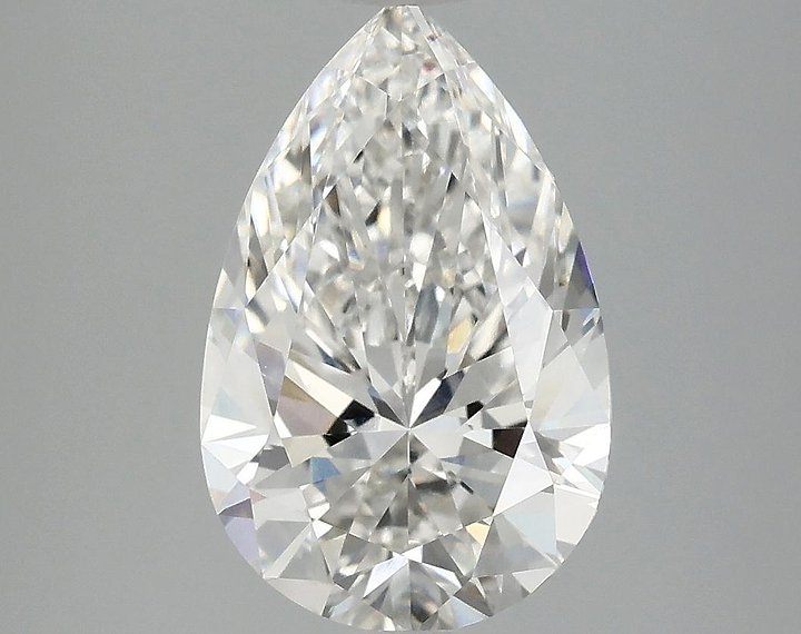 3.02 Carat Pear Shaped Ideal Cut VVS2 IGI Certified Lab Grown Diamond