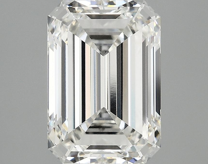 3.07 Carat Emerald Shaped Ideal Cut VVS2 IGI Certified Lab Grown Diamond