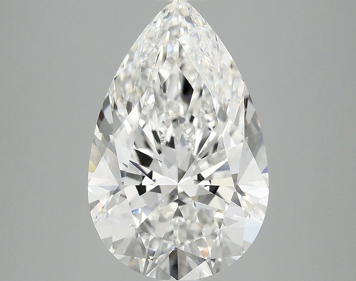 4.08 Carat Pear Shaped Ideal Cut VVS2 IGI Certified Lab Grown Diamond