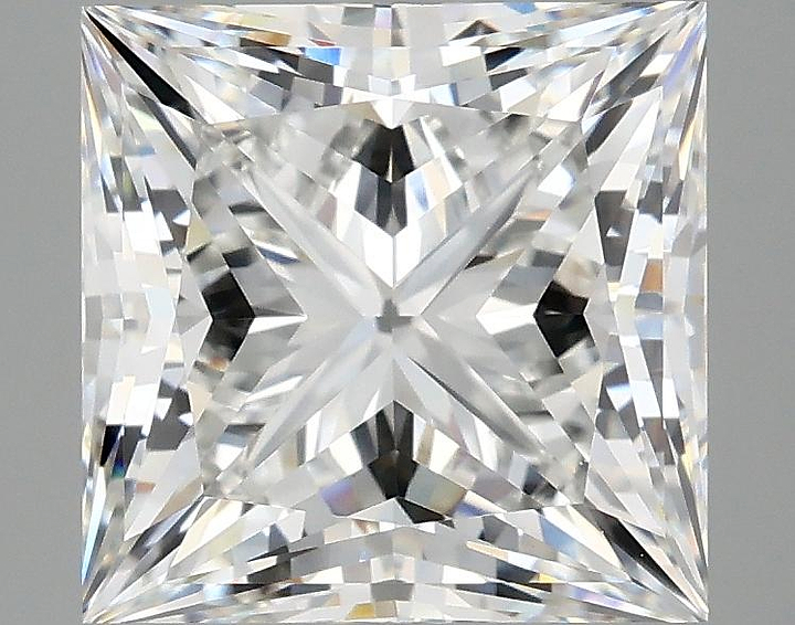 4.16 Carat Princess Shaped Ideal Cut VVS2 IGI Certified Lab Grown Diamond