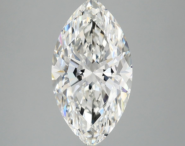 3.04 Carat Marquise Shaped Excellent Cut VVS2 IGI Certified Lab Grown Diamond