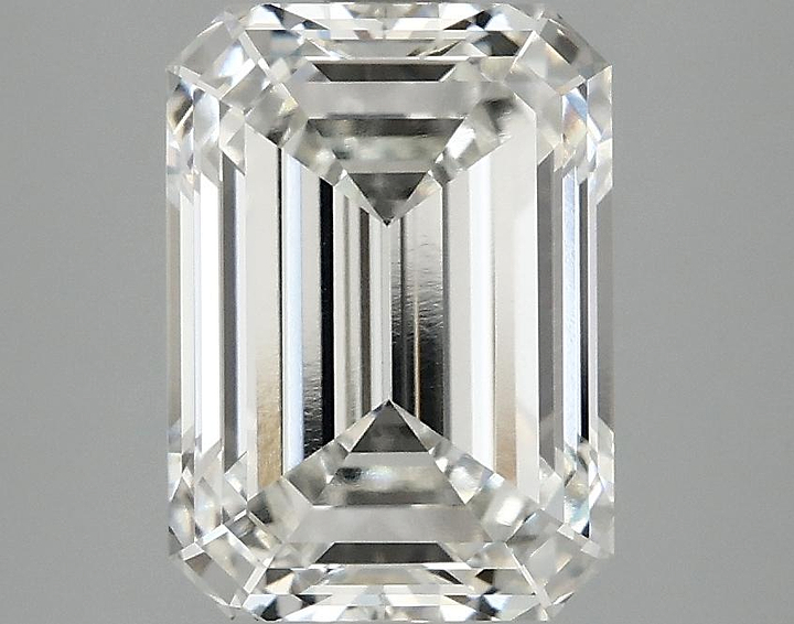 3.08 Carat Emerald Shaped Excellent Cut VVS2 IGI Certified Lab Grown Diamond