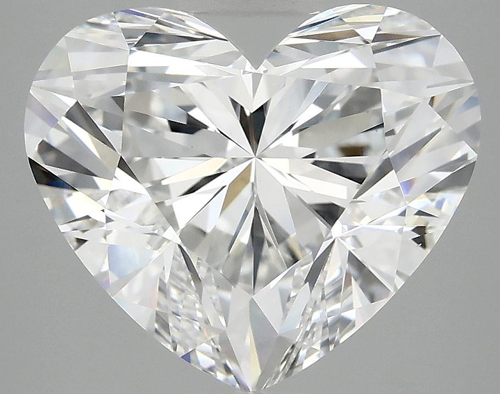 4.91 Carat Heart Shaped Excellent Cut VS1 IGI Certified Lab Grown Diamond