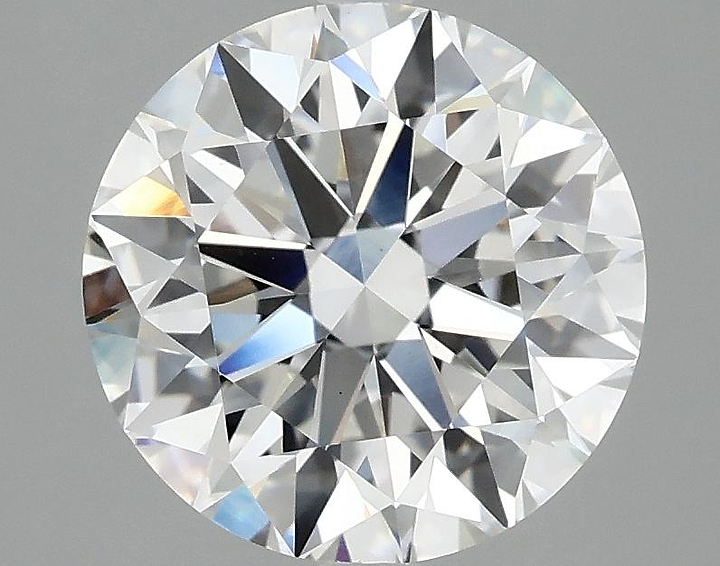 3.07 Carat Round Shaped Excellent Cut VVS2 IGI Certified Lab Grown Diamond