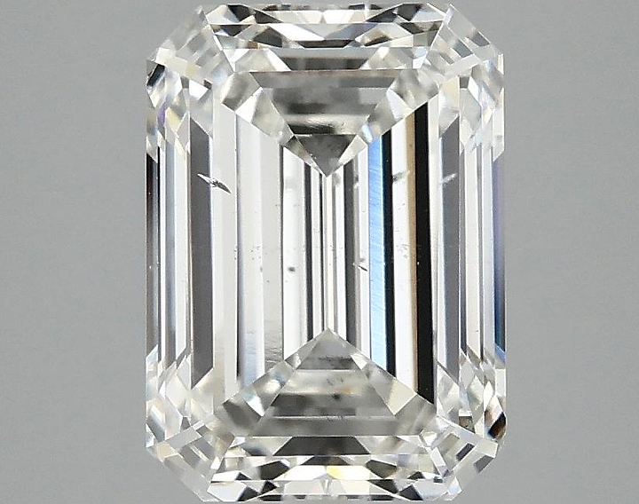 3.02 Carat Emerald Shaped Excellent Cut SI1 IGI Certified Lab Grown Diamond