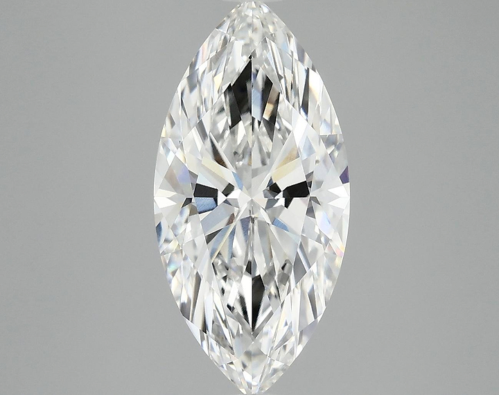 3.06 Carat Marquise Shaped Excellent Cut VVS2 IGI Certified Lab Grown Diamond