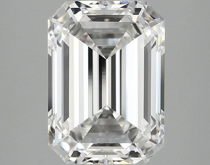 3.05 Carat Emerald Shaped Ideal Cut VVS2 IGI Certified Lab Grown Diamond