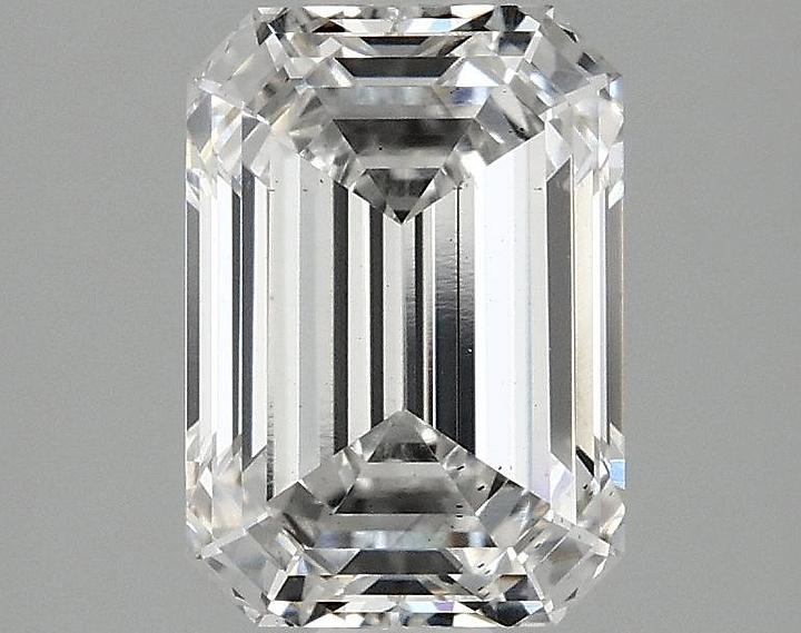 2.1 Carat Emerald Shaped Ideal Cut SI1 IGI Certified Lab Grown Diamond