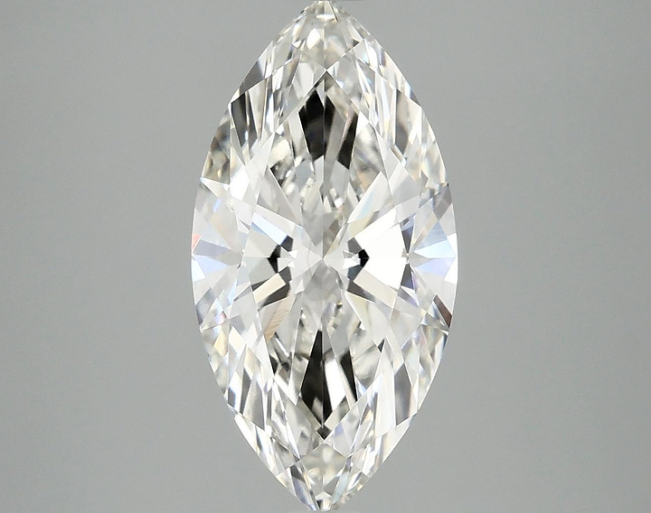 3.08 Carat Marquise Shaped Ideal Cut VVS2 IGI Certified Lab Grown Diamond