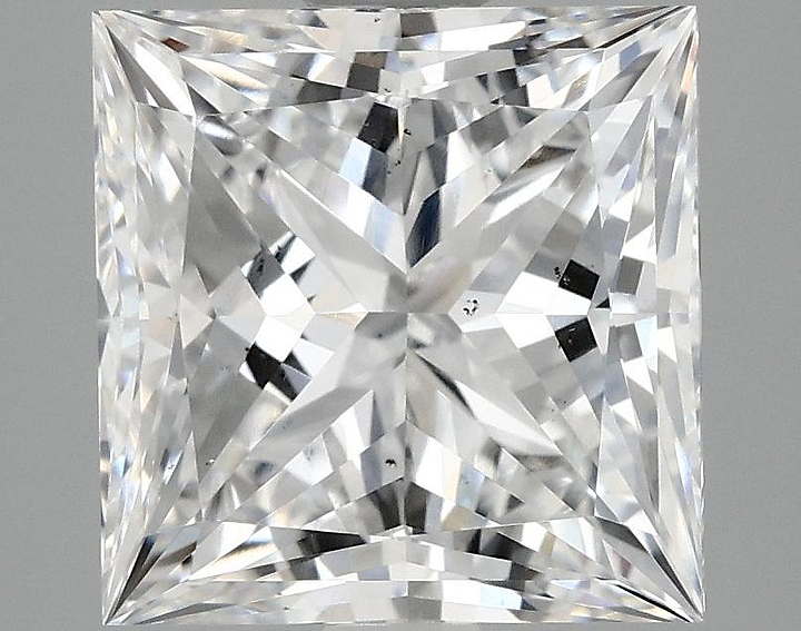 4.02 Carat Princess Shaped Ideal Cut SI1 IGI Certified Lab Grown Diamond