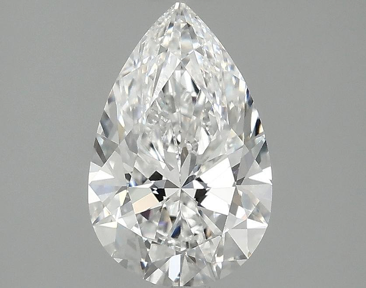 1.47 Carat Pear Shaped Ideal Cut VVS2 IGI Certified Lab Grown Diamond