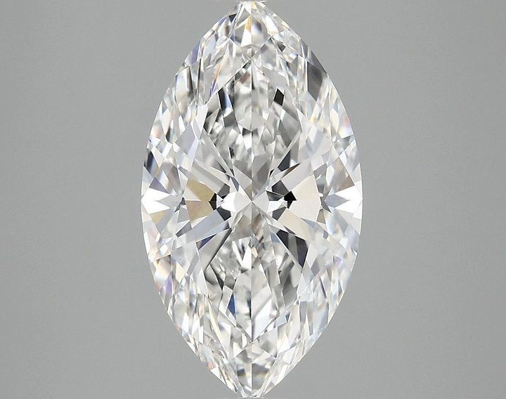 3.02 Carat Marquise Shaped Excellent Cut VVS2 IGI Certified Lab Grown Diamond