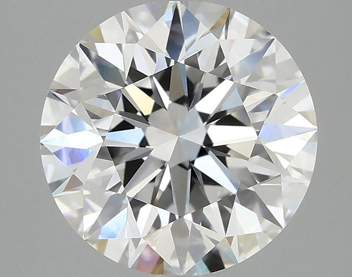 3.09 Carat Round Shaped Excellent Cut VVS2 IGI Certified Lab Grown Diamond