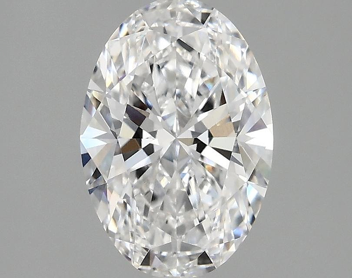 1.5 Carat Oval Shaped Ideal Cut VVS2 IGI Certified Lab Grown Diamond