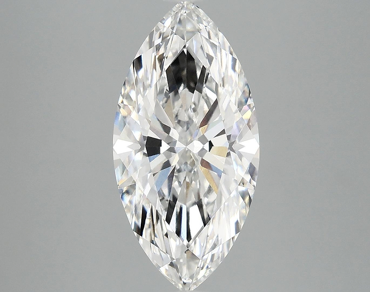 3.08 Carat Marquise Shaped Ideal Cut VVS2 IGI Certified Lab Grown Diamond