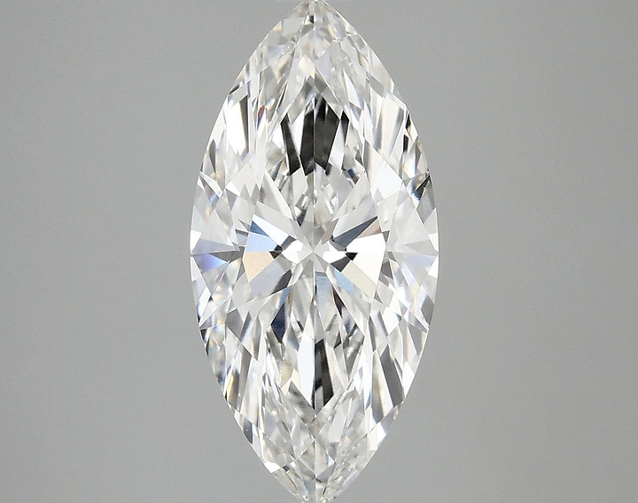 3.04 Carat Marquise Shaped Excellent Cut VVS2 IGI Certified Lab Grown Diamond