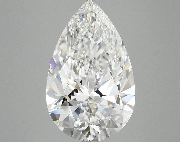 6.22 Carat Pear Shaped Ideal Cut VVS2 IGI Certified Lab Grown Diamond