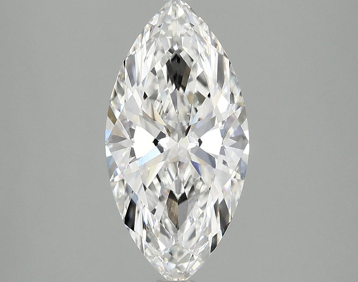 2.01 Carat Marquise Shaped Ideal Cut VVS2 IGI Certified Lab Grown Diamond