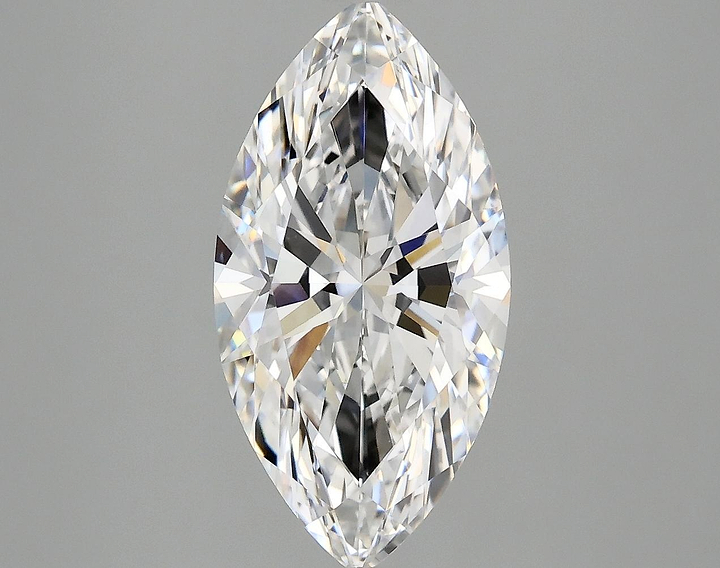 3.05 Carat Marquise Shaped Ideal Cut VVS2 IGI Certified Lab Grown Diamond