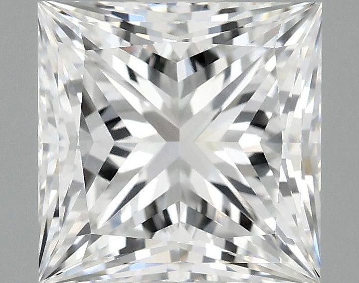 1.81 Carat Princess Shaped Ideal Cut VVS2 IGI Certified Lab Grown Diamond