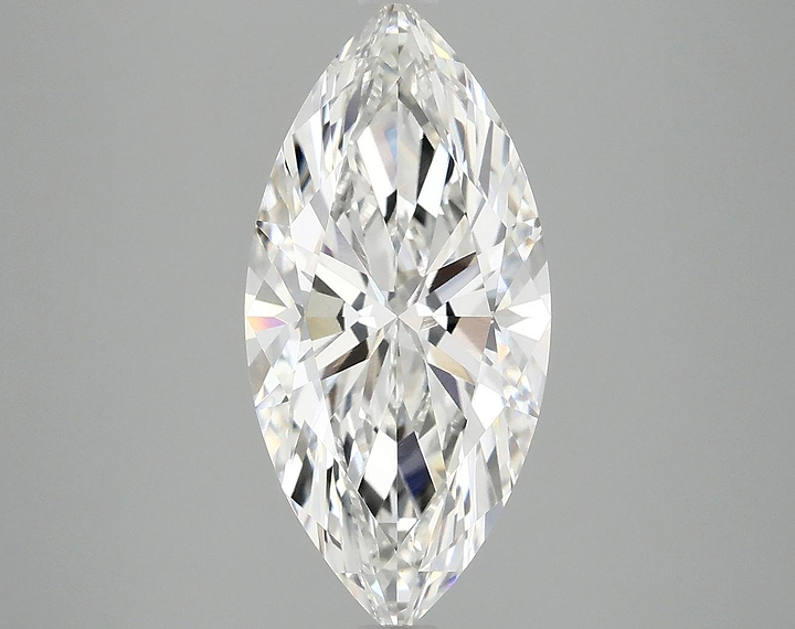 3.07 Carat Marquise Shaped Excellent Cut VVS2 IGI Certified Lab Grown Diamond