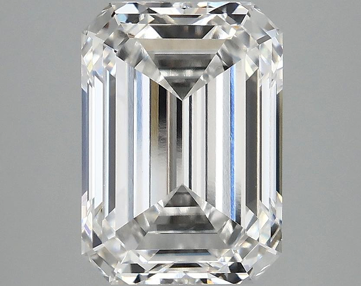 3.08 Carat Emerald Shaped Ideal Cut VVS2 IGI Certified Lab Grown Diamond