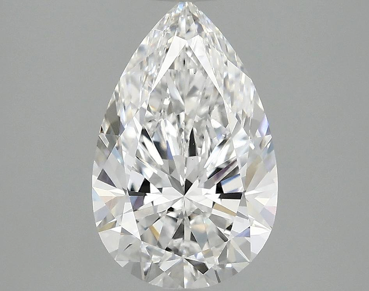 2.02 Carat Pear Shaped Ideal Cut VVS2 IGI Certified Lab Grown Diamond