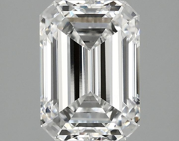 2.05 Carat Emerald Shaped Ideal Cut VVS2 IGI Certified Lab Grown Diamond